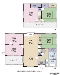 間取図　葵区産女