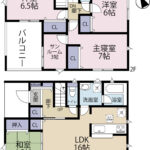 【2026.6完成】富士市入山瀬第9　全2棟　2号棟　4LDK＋サンルームの画像