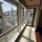 サンルームで天気を気にせずお洗濯ができます。