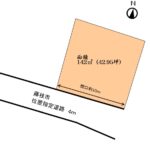 南面道路の約42坪の整形地です♪