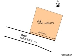 藤枝市音羽町一丁目　売土地の物件画像
