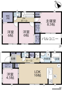 【2026年10月完成予定】富士宮市小泉第29　全4棟　4号棟　4LDK＋ウォークインクローゼットの物件画像
