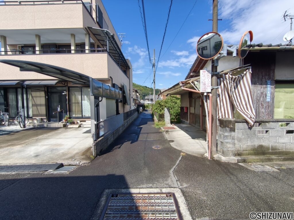 静岡市駿河区用宗5丁目　用宗らしい路地に入った30坪売土地の画像