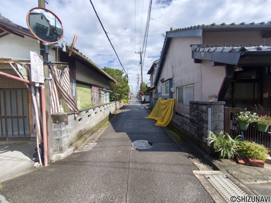 静岡市駿河区用宗5丁目　用宗らしい路地に入った30坪売土地の画像