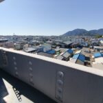 バルコニーから