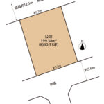 熱海市泉　セキスイハイム中古住宅　土地形状図