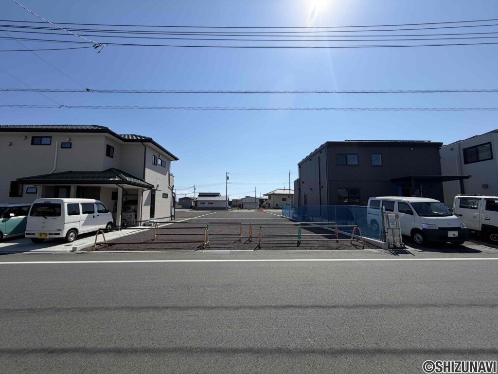 新富士駅南地区土地区画整理地域内の売土地。