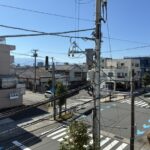 前面道路（３階バルコニーより）