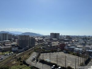 南側バルコニー眺望　駿河湾が見れます
