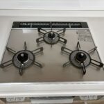 キッチンのコンロです。ガスコンロになります。