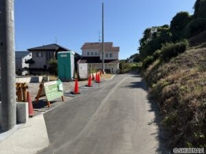 清水区今泉　前面道路