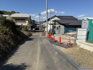 清水区今泉　前面道路