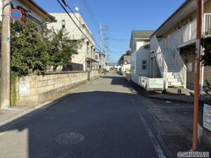 清水町徳倉　売り土地　前面道路