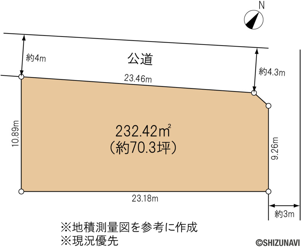 裾野市桃園　形状図