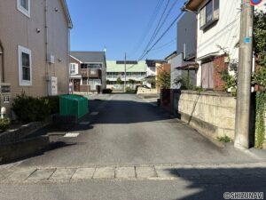 清水町徳倉　売り土地　前面道路
