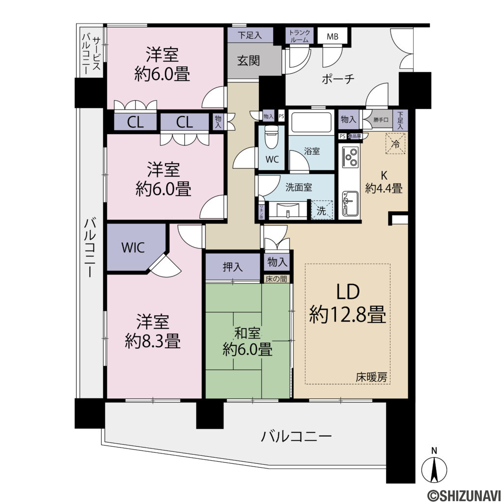 現況と図面が異なる場合、現況を優先します。