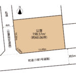 清水町徳倉　売り土地　土地形状図
