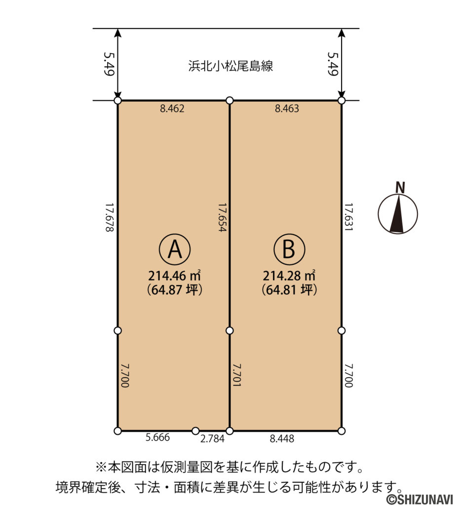浜松市浜名区小松　土地